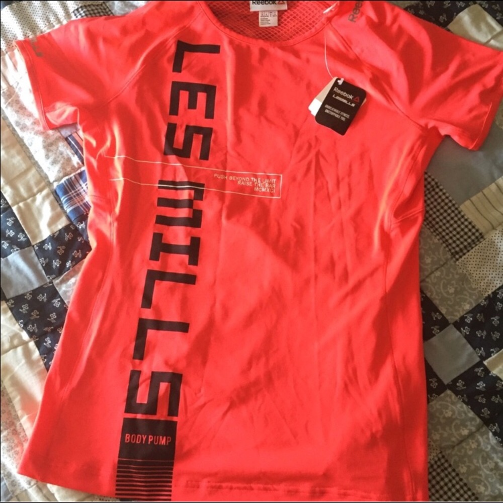 NWT Reebok Les Mills Body Pump Shirt Medium